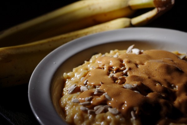 Peanut Butter-Banana Rice Pudding