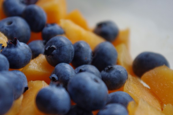 Mid-Summer Fruit Salad with Cinnamon Whipped Cream